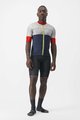 CASTELLI Kurzarm Fahrradtrikot - SEZIONE - Elfenbein/Blau/Rot