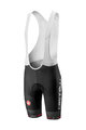 CASTELLI Kurze Fahrradhose mit Trägern - INFERNO  - Schwarz