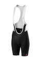 CASTELLI Kurze Fahrradhose mit Trägern - VELOCISSIMA LADY - Schwarz