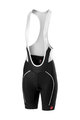 CASTELLI Kurze Fahrradhose mit Trägern - VELOCISSIMA LADY - Schwarz/Weiß