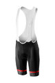 CASTELLI Kurze Fahrradhose mit Trägern - VOLO - Weiß/Schwarz