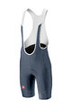 CASTELLI Kurze Fahrradhose mit Trägern - EVOLUZIONE 2.0 - Blau