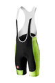 CASTELLI Kurze Fahrradhose mit Trägern - EVOLUZIONE 2.0 - Gelb/Schwarz