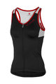 CASTELLI Ärmelloses Fahrradtrikot - SOLARE LADY - Schwarz/Weiß/Rot