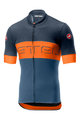 CASTELLI Kurzarm Fahrradtrikot - PROLOGO VI - Orange/Blau