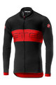 CASTELLI Langarm Fahrradtrikot für den Sommer - PROLOGO VI SUMMER - Rot/Schwarz