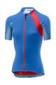 CASTELLI Kurzarm Fahrradtrikot - SCHEGGIA 2.0 LADY - Blau/Rot