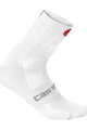 CASTELLI Klassische Fahrradsocken - QUATTRO 9 - Weiß