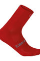 CASTELLI Klassische Fahrradsocken - QUATTRO 9 - Rot