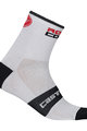 CASTELLI Klassische Fahrradsocken - ROSSO CORSA 9 - Weiß