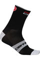 CASTELLI Klassische Fahrradsocken - ROSSO CORSA 9 - Schwarz