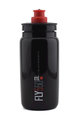 Fahrrad-Wasserflasche - FLY 550 ml  - Schwarz/Rot