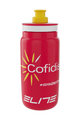 ELITE Fahrrad-Wasserflasche - FLY COFIDIS 550ml - Weiß/Rot