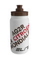 ELITE Fahrrad-Wasserflasche - FLY AG2R 550ml - Weiß/Braun