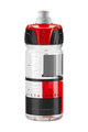 Fahrrad-Wasserflasche - CRYSTAL OMBRA 550 ml - Transparent/Rot/Schwarz