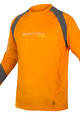 Langarm Fahrradtrikot für den Sommer - MT500 BURNER SUMMER - Grau/Orange