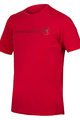 Kurzarm Fahrrad-Shirt - SINGLETRACK MERINO - Rot