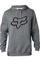 FOX Fahrrad-Kapuzenpullover - LEGACY FOX HEAD - Grau