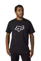 FOX Kurzarm Fahrrad-Shirt - LEGACY FOX HEAD - Schwarz