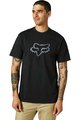 FOX Kurzarm Fahrrad-Shirt - LEGACY FOX HEAD - Schwarz