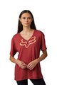 FOX Kurzarm Fahrrad-Shirt - BOUNDARY LADY - Rot