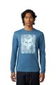 FOX Langarm Fahrrad-Shirt - AUXLRY - Blau