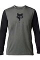 FOX Langarm Fahrradtrikot für den Sommer - RANGER TRU DRI - Grau/Schwarz