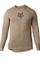 FOX Langarm Fahrradtrikot für den Sommer - RANGER TRU DRI - Braun