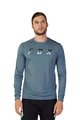 FOX Langarm Fahrradtrikot für den Sommer - RANGER DOSE - Blau