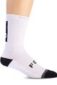 FOX Klassische Fahrradsocken - DEFEND CREW 8"  - Weiß/Schwarz