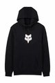 FOX Fahrrad-Kapuzenpullover - FOX HEAD FLEECE PO - Schwarz