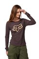 FOX Langarm Fahrrad-Shirt - BOUNDARY LADY - Braun