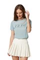 FOX Kurzarm Fahrrad-Shirt - PINNACLE LADY - Grau