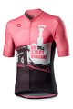 CASTELLI Kurzarm Fahrradtrikot - HUNGARY BIG START - Rosa/Schwarz/Weiß