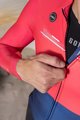 GOBIK Langarm Fahrradtrikot für den Winter - SUPERCOBBLE - Blau/Rot