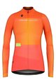 GOBIK Langarm Fahrradtrikot für den Winter - COBBLE LADY - Orange/Rosa