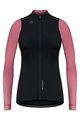 GOBIK Langarm Fahrradtrikot für den Winter - COBBLE BLEND LADY - Schwarz/Elfenbein/Rosa