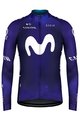 GOBIK Langarm Fahrradtrikot für den Winter - MOVISTAR 2023 PACER - Blau/Weiß