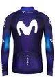 GOBIK Langarm Fahrradtrikot für den Winter - MOVISTAR 2023 PACER - Blau/Weiß