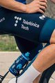 GOBIK Kurze Fahrradhose mit Trägern - MOVISTAR 2023 MATT - Weiß/Blau