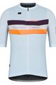 GOBIK Kurzarm Fahrradtrikot - STARK - Hellblau/bordeaux/Orange