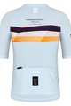 GOBIK Kurzarm Fahrradtrikot - STARK - Hellblau/bordeaux/Orange