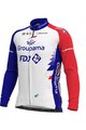 ALÉ Langarm Fahrradtrikot für den Winter - GROUPAMA FDJ 2021 - Rot/Blau/Weiß