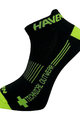 HAVEN Knöchelhohe Fahrradsocken - SNAKE SILVER NEO - Gelb/Schwarz
