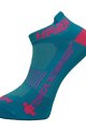HAVEN Knöchelhohe Fahrradsocken - SNAKE SILVER NEO - Rosa/Blau