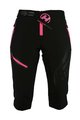 HAVEN Fahrradshorts ohne Träger - ENERGY THREEQ 3/4 W - Rosa/Schwarz