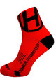 HAVEN Klassische Fahrradsocken - LITE SILVER NEO - Schwarz/Rot