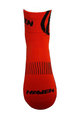 HAVEN Klassische Fahrradsocken - LITE SILVER NEO - Schwarz/Rot