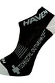 HAVEN Knöchelhohe Fahrradsocken - SNAKE SILVER NEO - Weiß/Schwarz