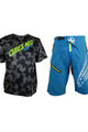 HAVEN MTB Radtrikot und Hose - CUBES NEO - Blau/Schwarz